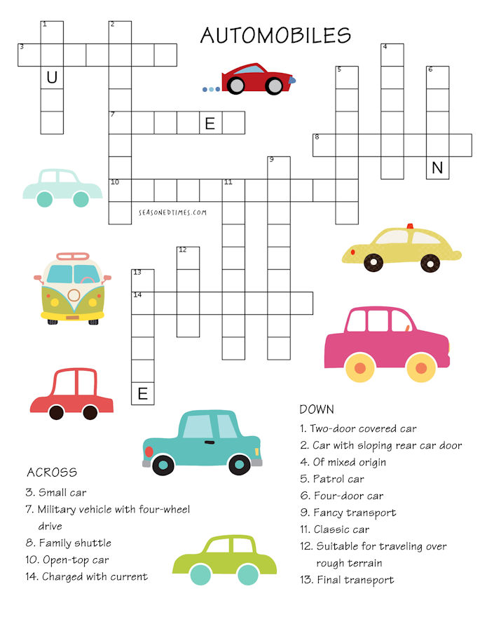 Printable senior puzzles – Seasoned Times