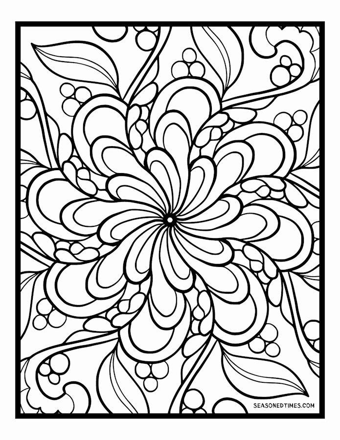 Free Large Print Coloring Pages For Seniors Free Large Print Coloring Pages For Seniors