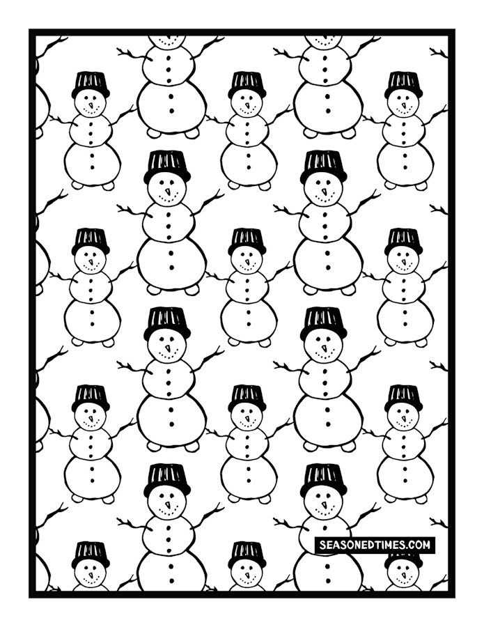 ColoringMultiSnowmen1224