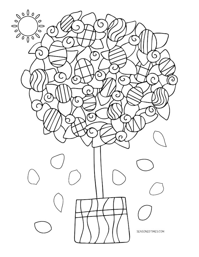 ColoringFlowerTree625